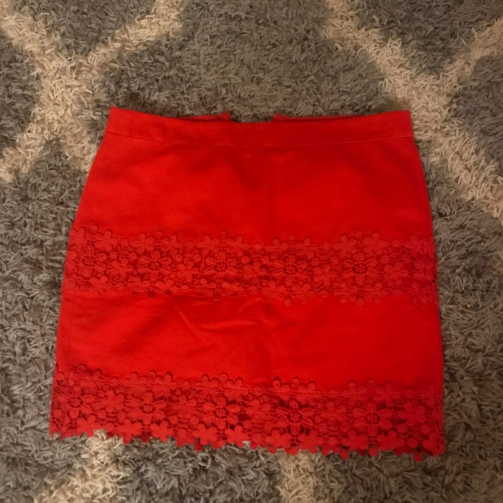 J. CREW red skirt